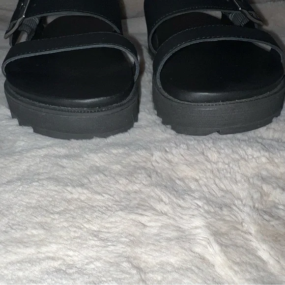 Sorel Women's Roaming Buckle Slide Sandal, Black, sz 6 - Picture 5 of 6